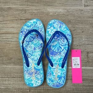 Lilly Pulitzer Pool Flip Flops, new!
